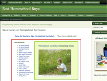 Tablet Screenshot of besthomeschoolbuys.com